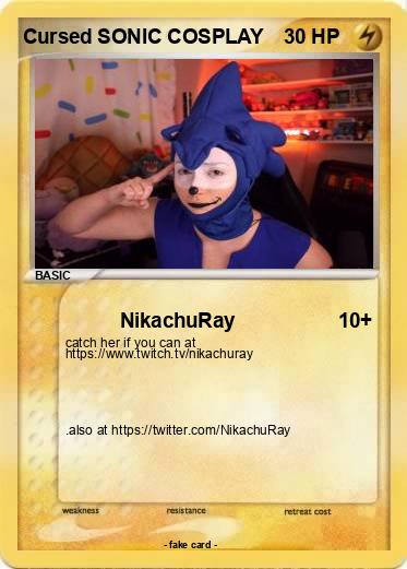 Pokemon Cursed SONIC COSPLAY