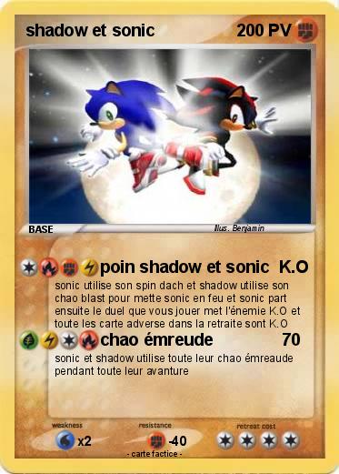 Pokemon shadow et sonic