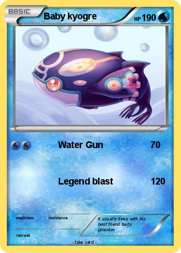 Pokemon Baby kyogre