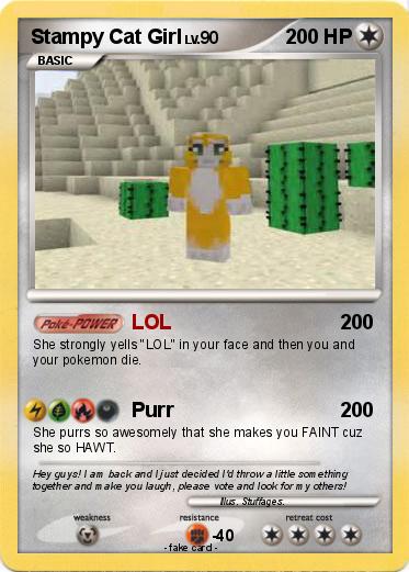 Pokemon Stampy Cat Girl