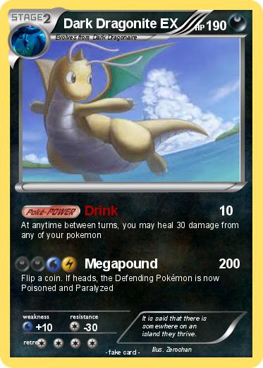 Pokemon Dark Dragonite EX