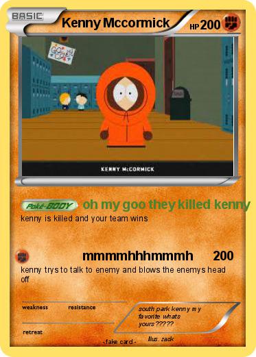 Pokemon Kenny Mccormick