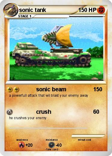 Pokemon sonic tank