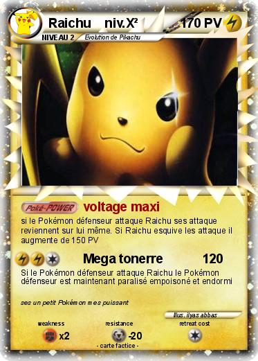 Pokemon Raichu    niv.X²