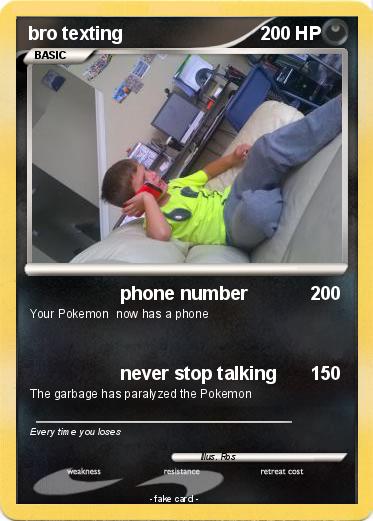 Pokemon bro texting