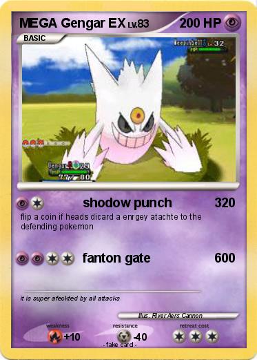 Pokemon MEGA Gengar EX