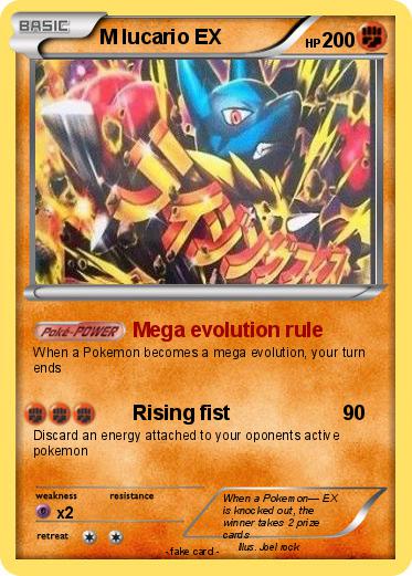 Pokemon M lucario EX