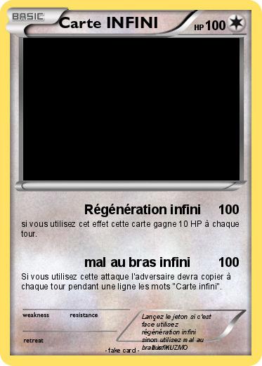 Pokemon Carte INFINI
