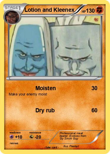 Pokemon Lotion and Kleenex