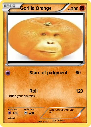 Pokemon Gorilla Orange