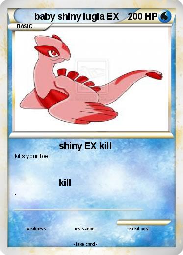 Pokemon baby shiny lugia EX