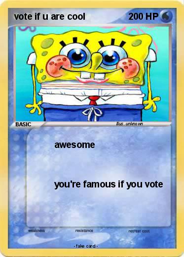 Pokemon vote if u are cool