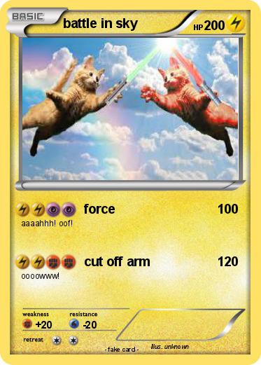 Pokemon battle in sky