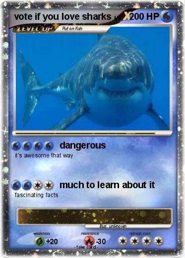 Pokemon vote if you love sharks