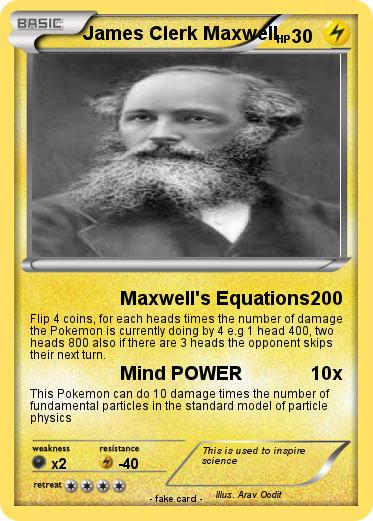 Pokemon James Clerk Maxwell