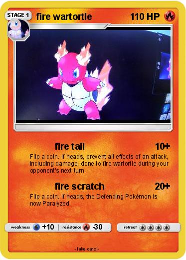 Pokemon fire wartortle