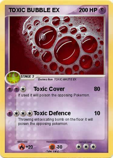 Pokemon TOXIC BUBBLE EX