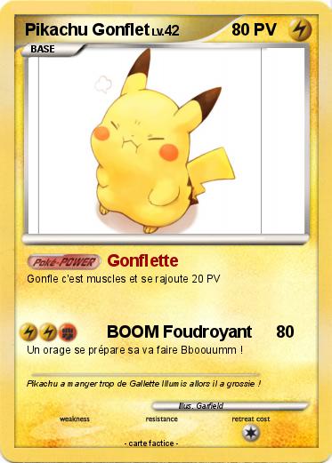 Pokemon Pikachu Gonflet