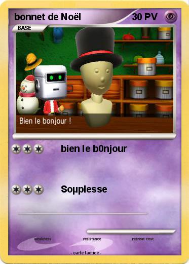 Pokemon bonnet de Noël