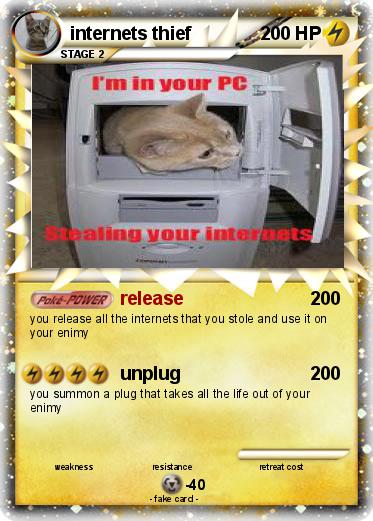 Pokemon internets thief