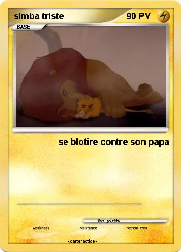 Pokemon simba triste