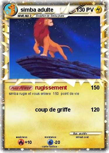 Pokemon simba adulte