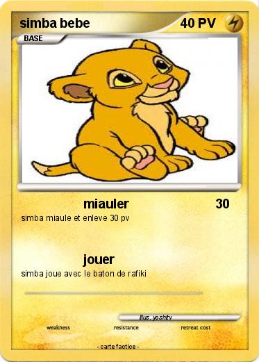 Pokemon simba bebe