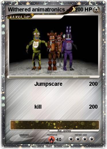 Pokemon Withered animatronics