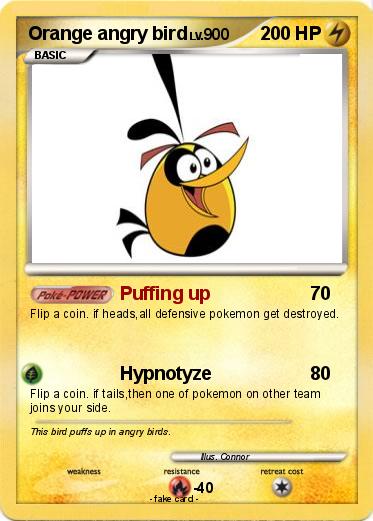 Pokemon Orange angry bird