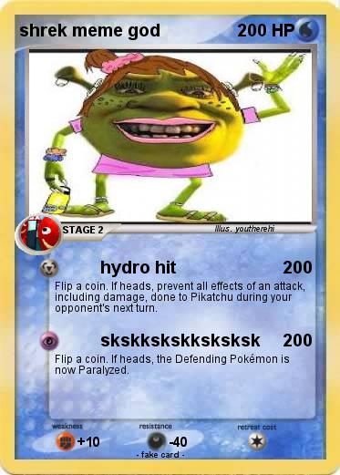 Pokemon shrek meme god
