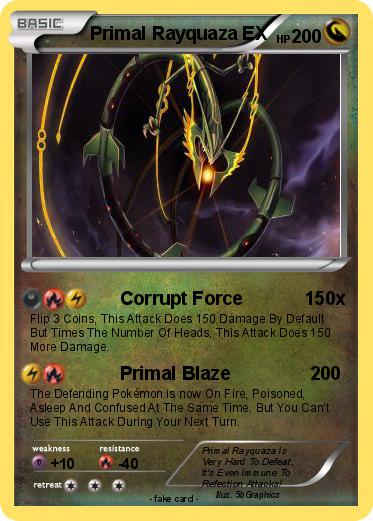 Pokemon Primal Rayquaza EX