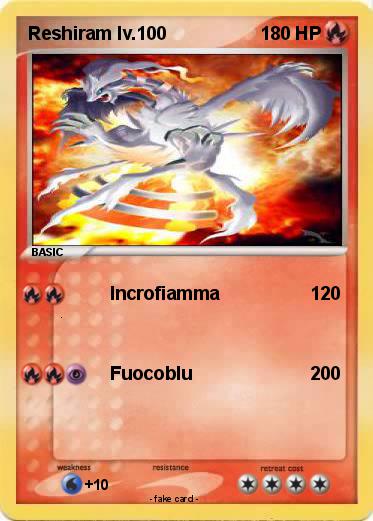 Pokemon Reshiram lv.100