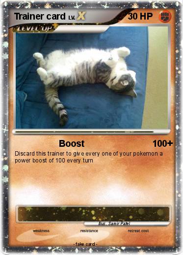 Pokemon Trainer card