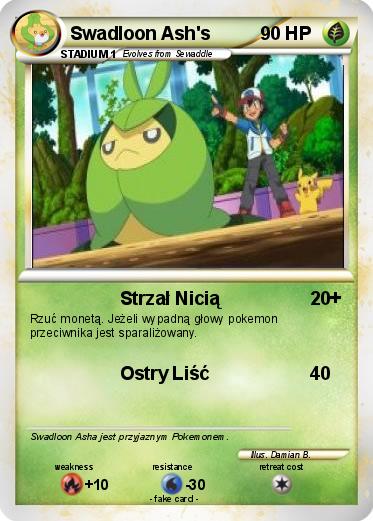 Pokemon Swadloon Ash's