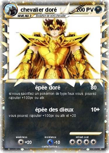 Pokemon chevalier doré