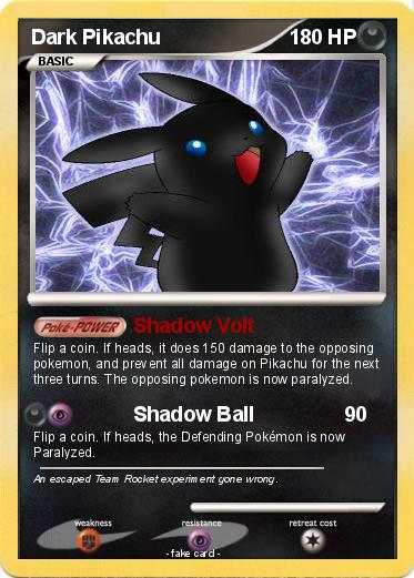 Pokemon Dark Pikachu