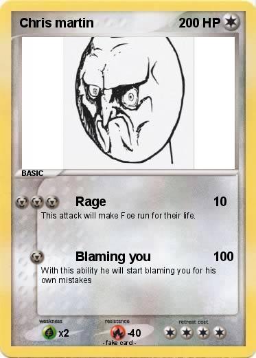Pokemon Chris martin