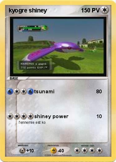 Pokemon kyogre shiney