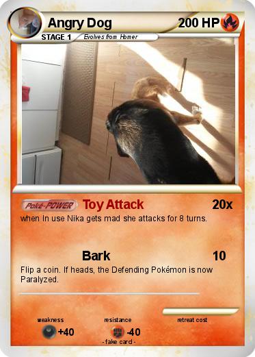 Pokemon Angry Dog
