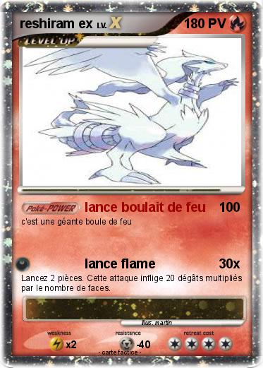 Pokemon reshiram ex