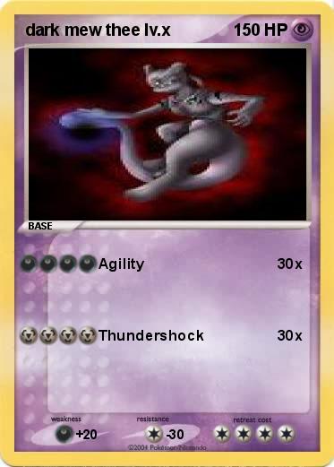 Pokemon dark mew thee lv.x