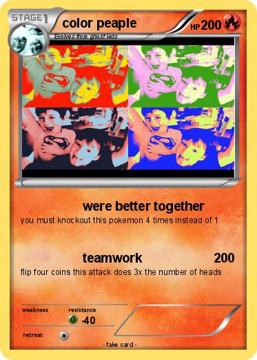 Pokemon color peaple