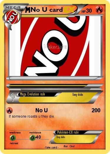 Pokemon No U card