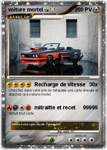 Pokemon voiture mortel