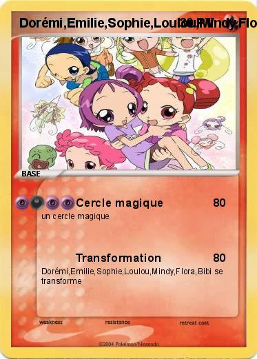 Pokemon Dorémi,Emilie,Sophie,Loulou,Mindy,Flora,Bibi