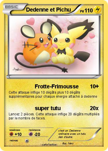 Pokemon Dedenne et Pichu