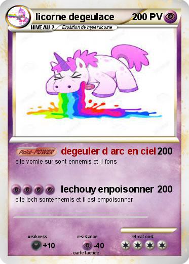 Pokemon licorne degeulace
