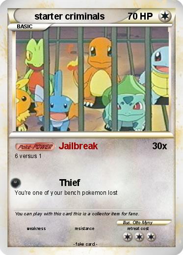 Pokemon starter criminals