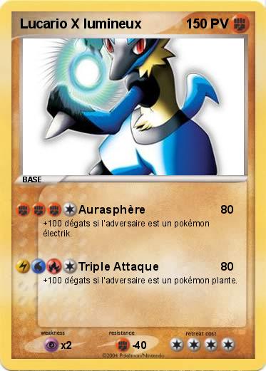 Pokemon Lucario X lumineux