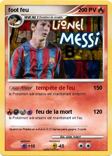 Pokemon foot feu